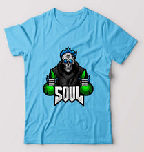 Load image into Gallery viewer, Battlegrounds Mobile India (BGMI) T-Shirt for Men-Light Blue-Ektarfa.online
