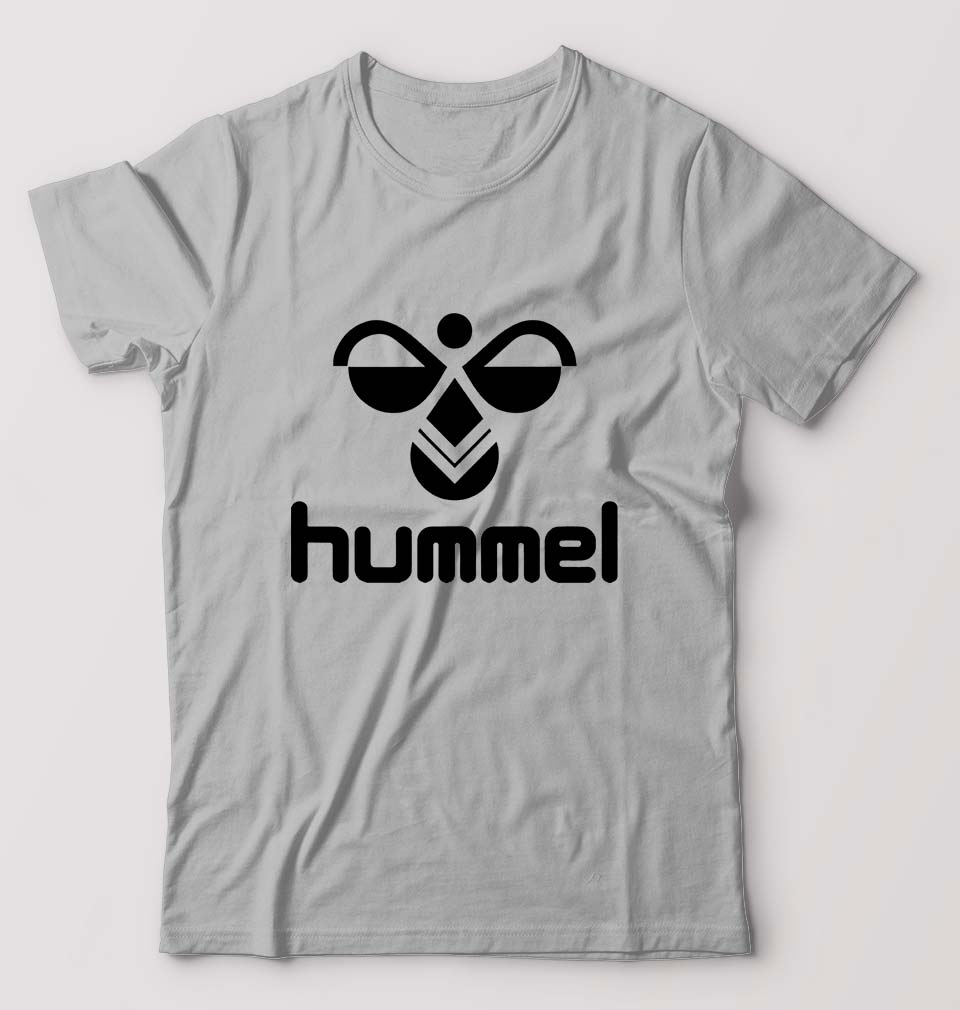 Hummel T-Shirt for Men-S(38 Inches)-Grey Melange-Ektarfa.online