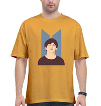 Load image into Gallery viewer, V-BTS(K-Pop) Oversized T-Shirt for Men-Golden Yellow-Ektarfa.online
