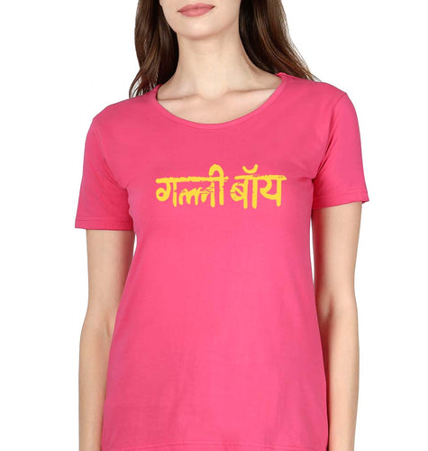 Gully Boy T-Shirt for Women-Pink-Ektarfa.online