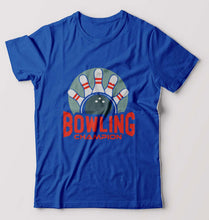 Load image into Gallery viewer, Bowling Champion T-Shirt for Men-Royal Blue-Ektarfa.online
