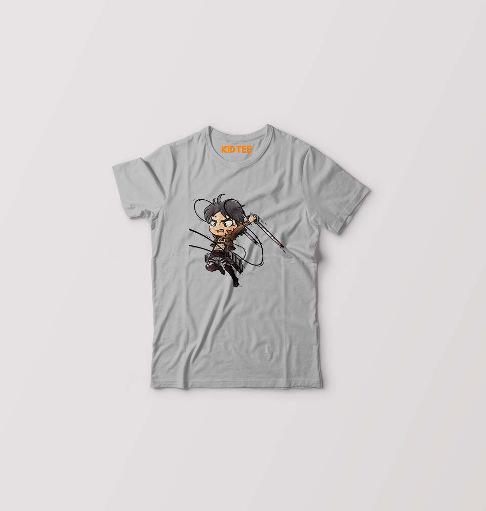 Attack on Titan Kids T-Shirt for Boy/Girl-Grey-Ektarfa.online