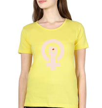 Load image into Gallery viewer, Feminist T-Shirt for Women-XS(32 Inches)-Yellow-Ektarfa.online

