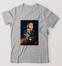 Load image into Gallery viewer, Max Verstappen T-Shirt for Men-S(38 Inches)-Grey Melange-Ektarfa.online
