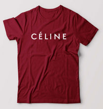 Load image into Gallery viewer, Celine T-Shirt for Men-S(38 Inches)-Maroon-Ektarfa.online
