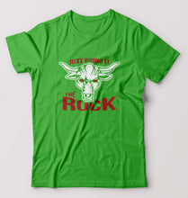 Load image into Gallery viewer, The Rock T-Shirt for Men-S(38 Inches)-Flag Green-Ektarfa.online
