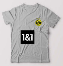 Load image into Gallery viewer, Borussia Dortmund 2021-22 T-Shirt for Men-S(38 Inches)-Grey Melange-Ektarfa.online
