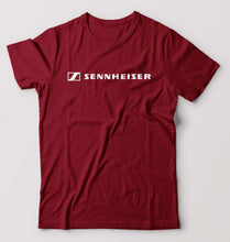 Load image into Gallery viewer, Sennheiser T-Shirt for Men-S(38 Inches)-Maroon-Ektarfa.online
