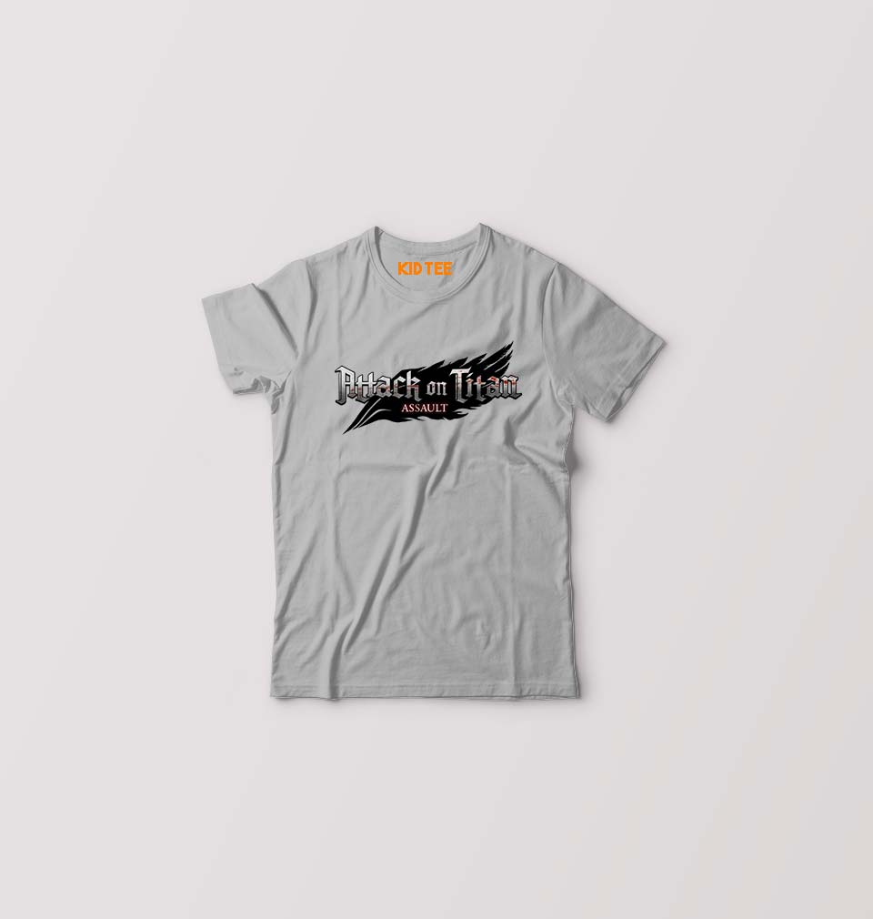 Attack on Titan Kids T-Shirt for Boy/Girl-Grey-Ektarfa.online