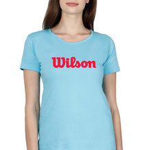 Load image into Gallery viewer, Wilson T-Shirt for Women-Light Blue-Ektarfa.online
