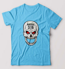 Load image into Gallery viewer, Stone Cold Steve Austin (WWE) T-Shirt for Men-Light Blue-Ektarfa.online
