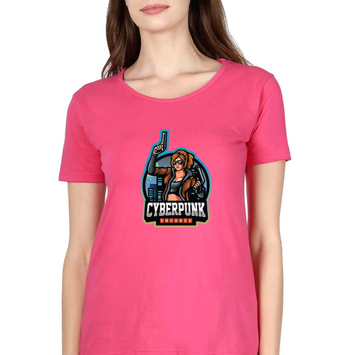 Cyberpunk T-Shirt for Women-Pink-Ektarfa.online