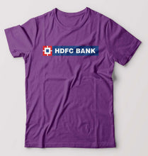 Load image into Gallery viewer, HDFC Bank T-Shirt for Men-S(38 Inches)-Purple-Ektarfa.online
