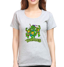 Load image into Gallery viewer, Ninja Turtles TMNT T-Shirt for Women-Grey Melange-Ektarfa.online
