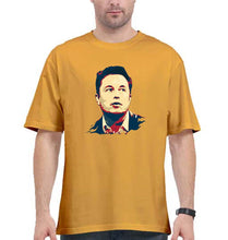 Load image into Gallery viewer, Elon Musk Oversized T-Shirt for Men-Golden Yellow-Ektarfa.online
