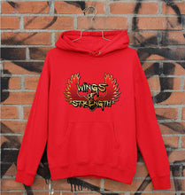 Load image into Gallery viewer, Wings of Strength Unisex Hoodie for Men/Women-S(40 Inches)-Red-Ektarfa.online
