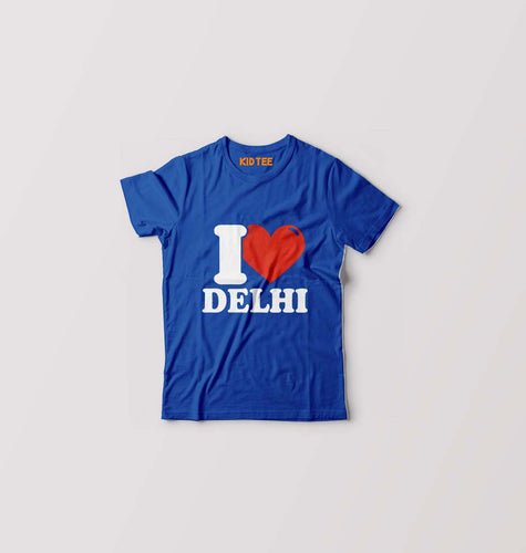 I Love Delhi Kids T-Shirt for Boy/Girl-Royal Blue-Ektarfa.online
