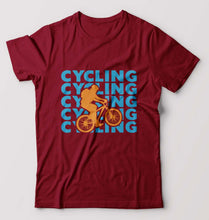 Load image into Gallery viewer, Cycling T-Shirt for Men-Maroon-Ektarfa.online
