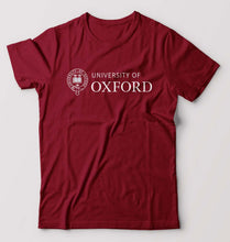 Load image into Gallery viewer, University of Oxford T-Shirt for Men-S(38 Inches)-Maroon-Ektarfa.online
