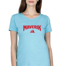 Load image into Gallery viewer, Maverik T-Shirt for Women-XS(32 Inches)-Light Blue-Ektarfa.online
