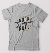 Load image into Gallery viewer, Rock N Roll T-Shirt for Men-S(38 Inches)-Grey Melange-Ektarfa.online
