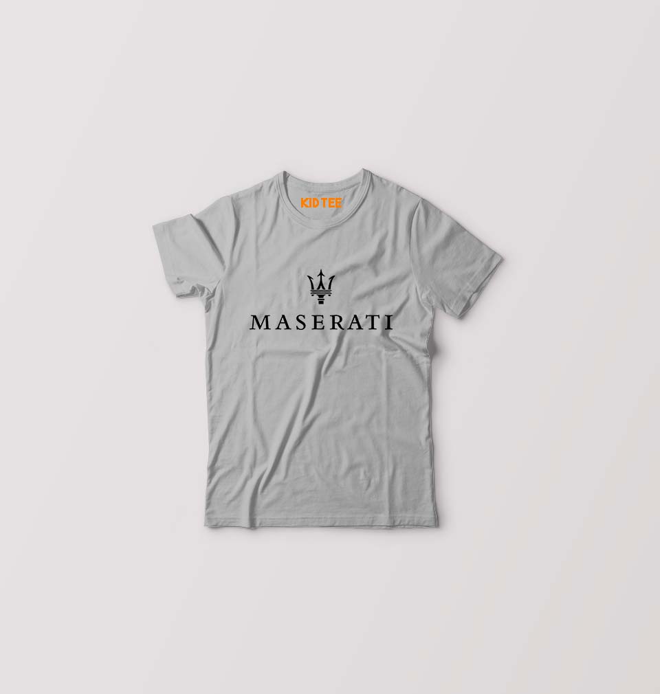 Maserati Kids T-Shirt for Boy/Girl-Grey-Ektarfa.online