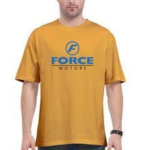 Load image into Gallery viewer, Force Motors Oversized T-Shirt for Men-Golden Yellow-Ektarfa.online

