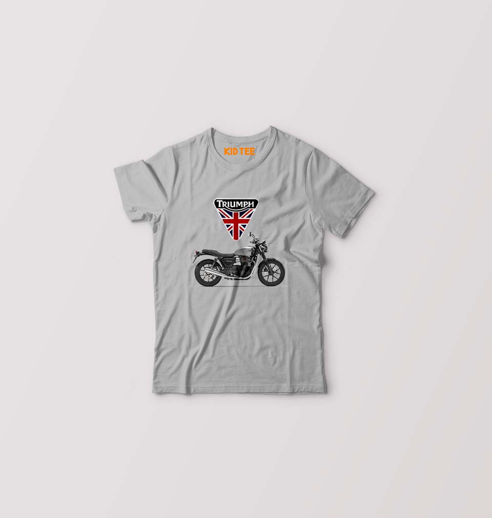 Triumph Motorcycles Kids T-Shirt for Boy/Girl-0-1 Year(20 Inches)-Grey-Ektarfa.online