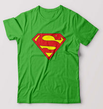 Load image into Gallery viewer, Superman T-Shirt for Men-S(38 Inches)-Flag Green-Ektarfa.online
