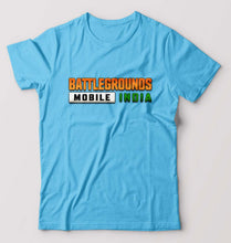 Load image into Gallery viewer, Battlegrounds Mobile India (BGMI) T-Shirt for Men-Light Blue-Ektarfa.online
