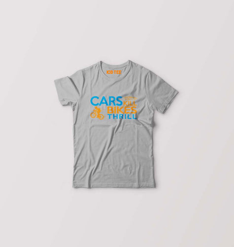 Cycling Kids T-Shirt for Boy/Girl-Grey-Ektarfa.online