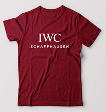 Load image into Gallery viewer, IWC T-Shirt for Men-S(38 Inches)-Maroon-Ektarfa.online
