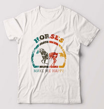 Load image into Gallery viewer, Horses T-Shirt for Men-White-Ektarfa.online
