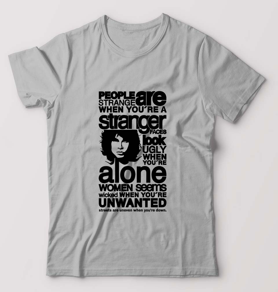 Jim Morrison T-Shirt for Men-Grey Melange-Ektarfa.online