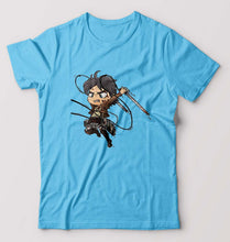 Load image into Gallery viewer, Attack on Titan T-Shirt for Men-Light Blue-Ektarfa.online
