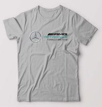 Load image into Gallery viewer, Mercedes AMG Petronas F1 T-Shirt for Men-S(38 Inches)-Grey Melange-Ektarfa.online
