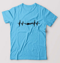 Load image into Gallery viewer, Trumpet Love T-Shirt for Men-Light Blue-Ektarfa.online
