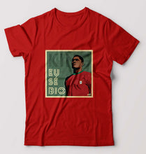Load image into Gallery viewer, Eusébio T-Shirt for Men-S(38 Inches)-Red-Ektarfa.online

