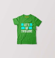 Load image into Gallery viewer, Swimming Kids T-Shirt for Boy/Girl-Flag Green-Ektarfa.online
