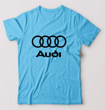 Load image into Gallery viewer, Audi T-Shirt for Men-S(38 Inches)-Light Blue-Ektarfa.online
