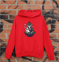 Load image into Gallery viewer, Psychedelic Ganesha Unisex Hoodie for Men/Women-S(40 Inches)-Red-Ektarfa.online
