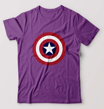 Load image into Gallery viewer, Captain America T-Shirt for Men-S(38 Inches)-Purple-Ektarfa.online
