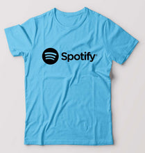 Load image into Gallery viewer, Spotify T-Shirt for Men-Light Blue-Ektarfa.online
