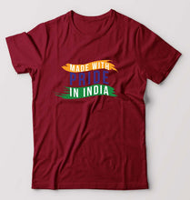 Load image into Gallery viewer, Made in India T-Shirt for Men-Maroon-Ektarfa.online
