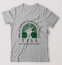 Load image into Gallery viewer, Tata Institute of Social Sciences (TISS) T-Shirt for Men-Grey Melange-Ektarfa.online
