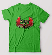 Load image into Gallery viewer, Wings of Strength T-Shirt for Men-S(38 Inches)-flag green-Ektarfa.online
