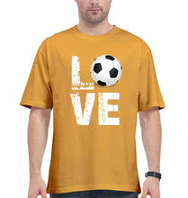 Load image into Gallery viewer, Love Football DNA Oversized T-Shirt for Men-Golden Yellow-Ektarfa.online
