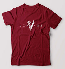 Load image into Gallery viewer, Vikings T-Shirt for Men-Maroon-Ektarfa.online
