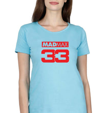 Load image into Gallery viewer, Max Verstappen T-Shirt for Women-XS(32 Inches)-Light Blue-Ektarfa.online
