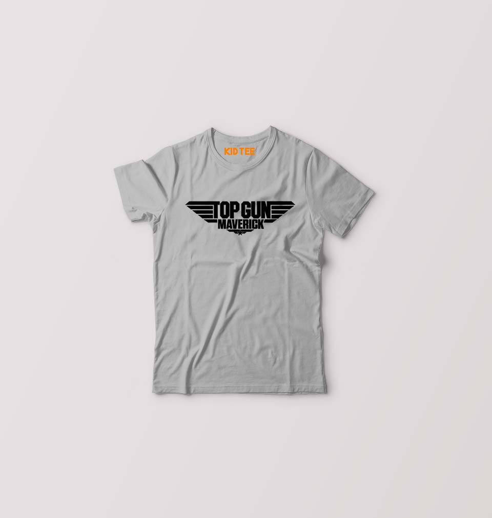Top Gun Kids T-Shirt for Boy/Girl-Grey-Ektarfa.online
